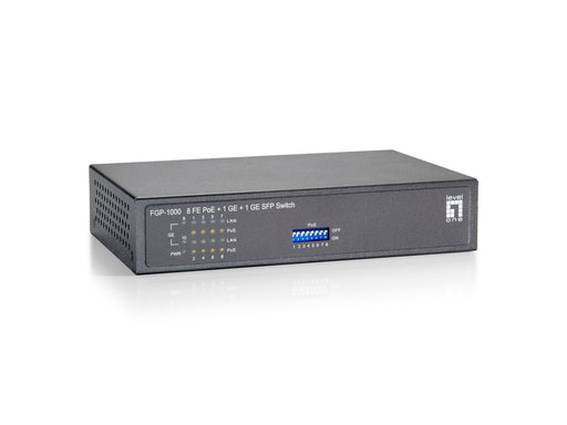 EAN 4015867199985 - LevelOne FGP-1000W90 switch Fast Ethernet (10/100) Energía sobre Ethernet (PoE) Gris imagen 2