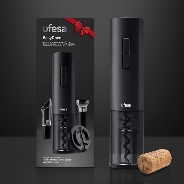 EAN 8422160054709 - Ufesa 73205470 sacacorchos Abridor de vino eléctrico Negro imagen 2