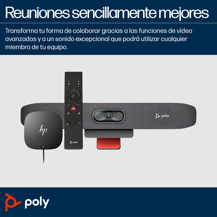 EAN 0197961119213 - HP Poly Studio R30 USB Video Bar No Radio GSA/TAA Gris 3840 x 2160 Pixeles imagen 2