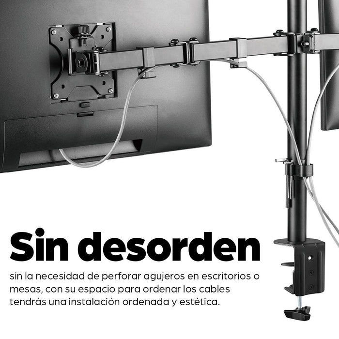 EAN 0766623461528 - Manhattan 461528 soporte para monitor 81,3 cm (32") Escritorio Negro imagen 7