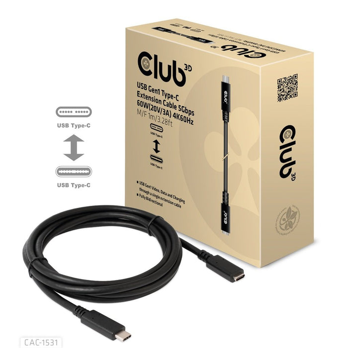 EAN 8719214472160 - CLUB3D CAC-1531 cable USB 1 m USB C 2 x USB C Negro imagen 2