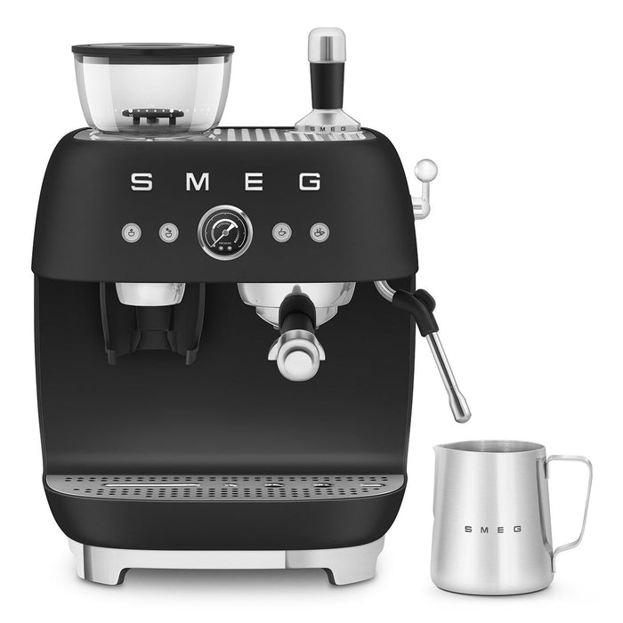 Smeg Kaffeemaschine Man. Mahlwerk Egf03blmeu, Thermoblock, Dampfdüse, 1l,...