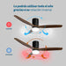 EAN 8426156017693 - Grunkel SKYWIND-52WN ventilador Negro, Marrón imagen 4