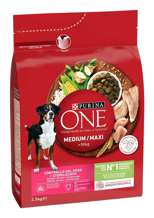 Purina One Med/Max Adult Turkey & Rice 2,5kg