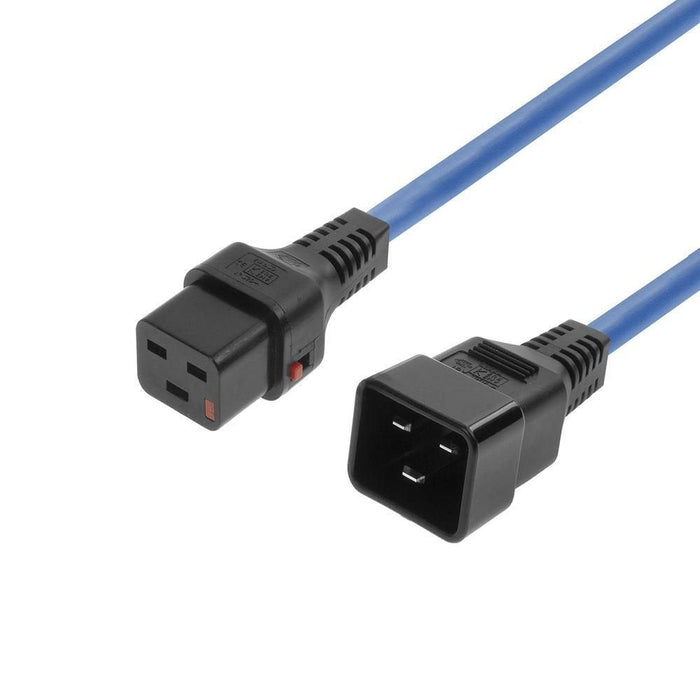 Powercord C19 Iec Lock - C20  Blue 2m, Pc1358