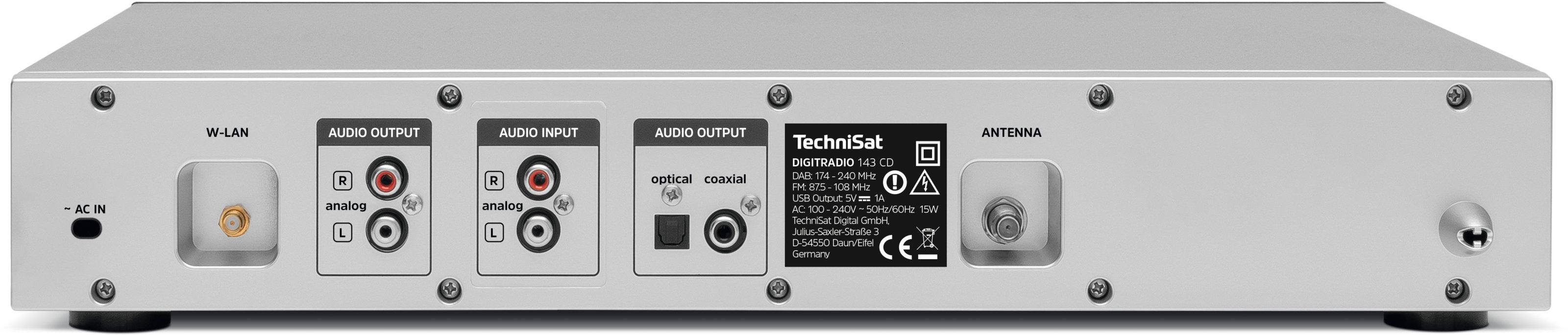 EAN 4019588139893 - TechniSat DigitRadio 143 CD (V3) Internet Analógico y digital Plata imagen 5