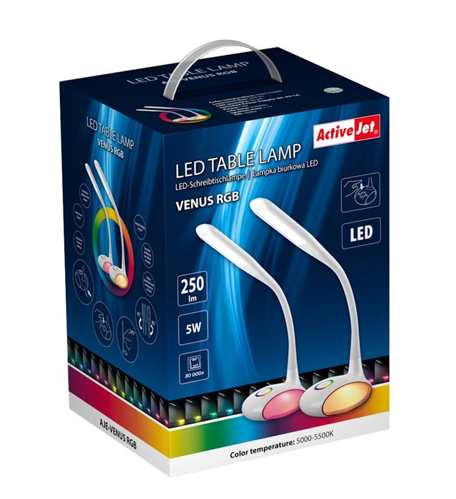 EAN 5901443100003 - Activejet AJE-VENUS RGB lámpara de mesa Bombilla(s) no reemplazable(s) 5 W G Blanco imagen 8