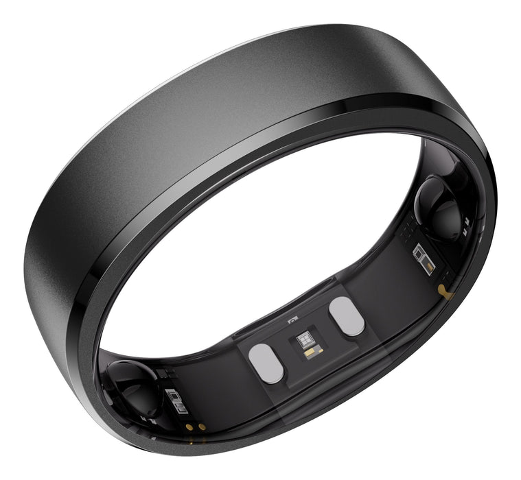 Anillo Inteligente Ringconn Gen2 Para Mujeres Y Hombres - Portátil Para Seguimiento Del Sueño Y La Actividad Física - Frecuencia Cardíaca - Negro Mate Talla 10
