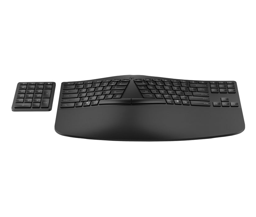 EAN 0197192177532 - HP 960 BLK Ergonomic Wireless Keyboard teclado Hogar RF Wireless + Bluetooth Negro imagen 3