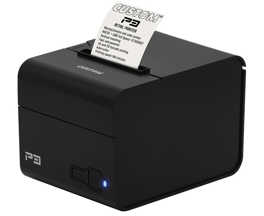 EAN 8058341801772 - CUSTOM P3X 203 x 203 DPI Alámbrico Térmico Impresora de recibos imagen 1