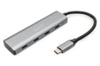 EAN 4016032485773 - Digitus DA-70246 hub de interfaz USB 3.2 Gen 1 (3.1 Gen 1) Type-C 5000 Mbit/s Gris imagen 1