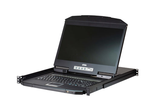 EAN 4710469343728 - ATEN CL3108 consola de rack 47 cm (18.5") 1366 x 768 Pixeles Metal, Plástico Negro 1U imagen 1