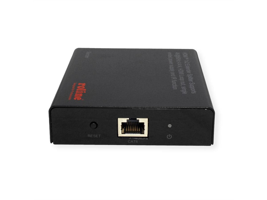 Roline Hdmi Extender Und Splitter, 1x2, Ber Cat.6a, 70m, 4k60hz