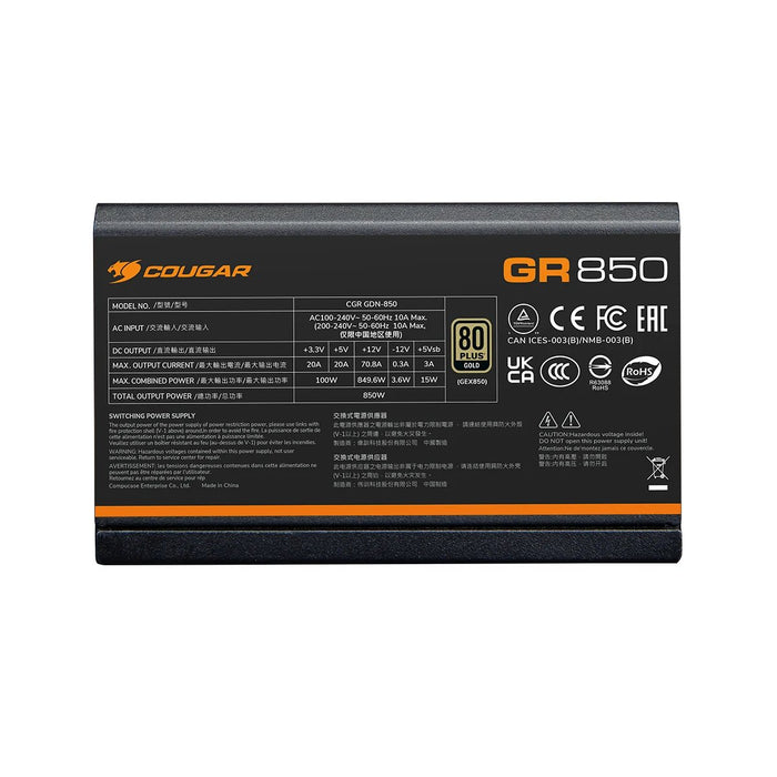 EAN 4710483779169 - COUGAR CGRGDN-850 unidad de fuente de alimentación 850 W 20+4 pin ATX ATX Negro imagen 4