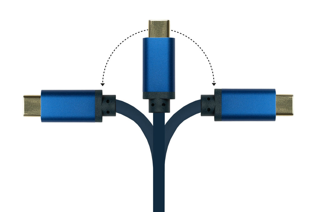 EAN 4014619554614 - Alcasa 4812-CSF015B adaptador de cable de vídeo 1,5 m USB Tipo C DisplayPort Azul imagen 4
