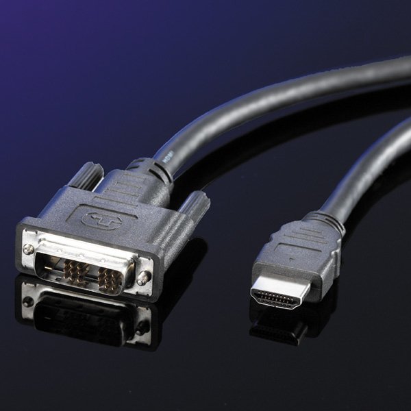 EAN 7611990158300 - ROLINE 11.04.5552 adaptador de cable de vídeo 5 m DVI-D HDMI Negro imagen 2