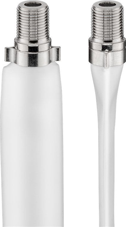 EAN 4040849118371 - Goobay 11837 cable coaxial 0,2 m Tipo F Blanco imagen 1