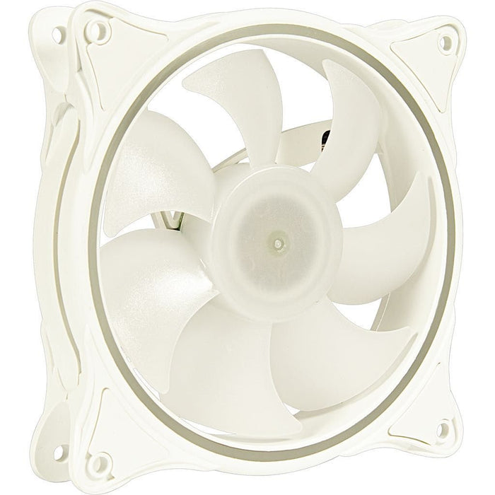 Inter-Tech Argus L-12025w Carcasa Del Ordenador Ventilador 12 Cm Blanco 1 Pieza(S) Blanco/Transparente, Ventilador, 12 Cm, 1200 Rpm, 30 Db, 59,47 Cfm, Blanco