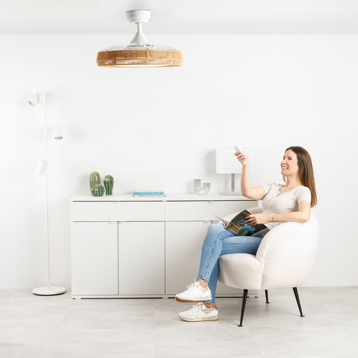 Ventilador  Pae Techo Taurus Polar Nature 30w 107cm 3 Aspas Retractiles 942123000
