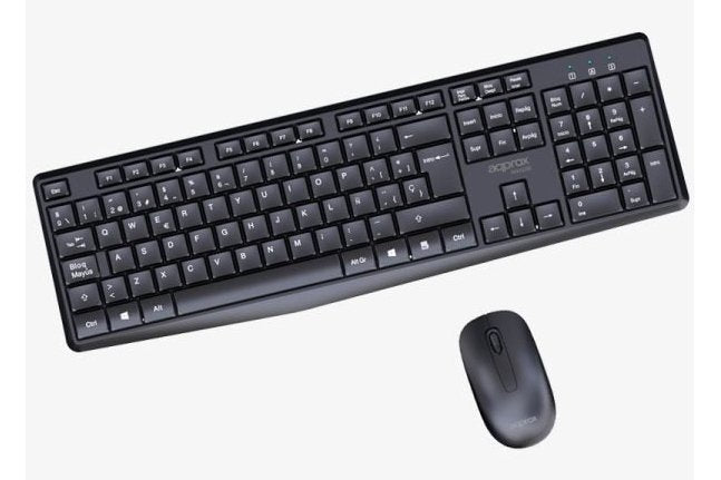 EAN 8435099535287 - Approx APPMX420B teclado Ratón incluido Hogar / Oficina RF inalámbrico QWERTY Español Negro imagen 2