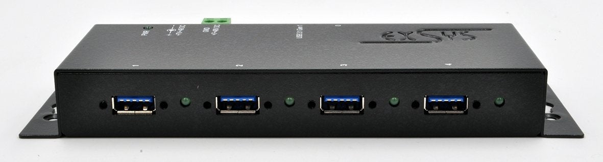 Usb 3.2 Gen1 Hub 4-Port Extern Negro Inkl.12v Netzt.+Usb3.0 Cable