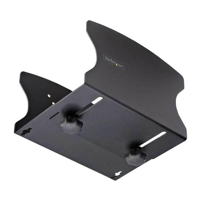 Startech.Com Pc Wall Mount Bracket For Desktop Computers Up To 40lb Toolless Width Adjustment 1.9-7.8in (50-200mm) Heavy-Duty Steel Cpu Tower/Case Shelf/Holder Includes Mounting Hardware And Spacers (2ns-Cpu-Wall-Mount) Soporte De Montaje E