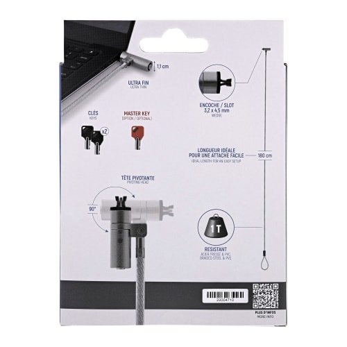 EAN 3303170112731 - T'nB MCAVMASTERW cable antirrobo Blanco 1,8 m imagen 8