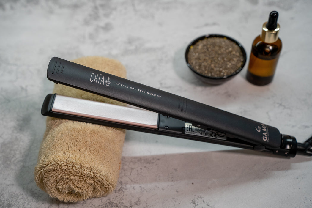 Plancha De Pelo Ga.Ma Gi0226 Elegance Chia , Negro
