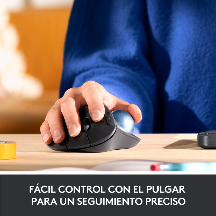 EAN 5099206092273 - Logitech 910-005872 ratón Oficina mano derecha RF Wireless + Bluetooth Trackball 2000 DPI imagen 16
