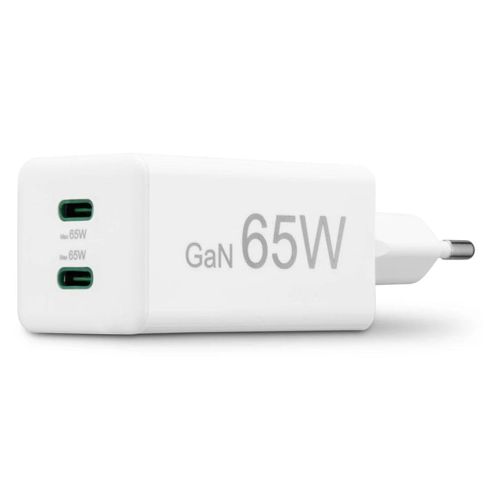 Hama Mini 65w Gan Pd/Qc 2x Usb-C Biala