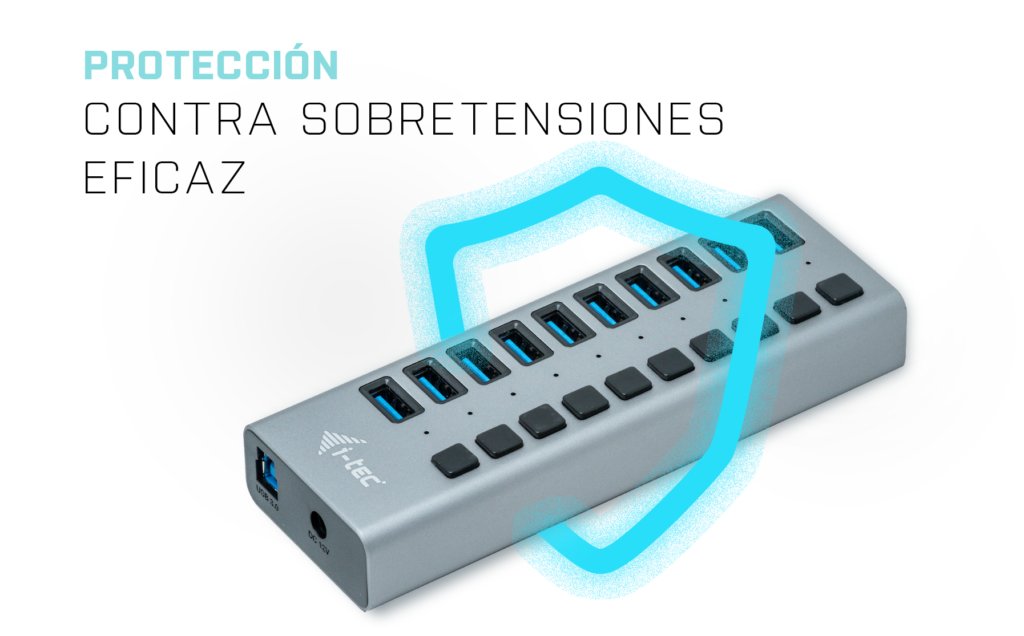EAN 8595611702945 - i-tec U3CHARGEHUB10 cargador de dispositivo móvil Universal Gris Corriente alterna Carga rápida Interior imagen 7