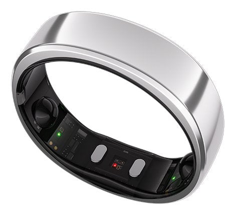 Anillo Inteligente Ringconn Gen2 Para Mujeres Y Hombres - Portátil Para El Seguimiento Del Sueño Y La Actividad Física - Frecuencia Cardíaca - Color Plata Futuro, Talla 9