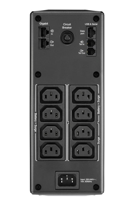 EAN 0731304346913 - APC BR1600MI sistema de alimentación ininterrumpida (UPS) Línea interactiva 1,6 kVA 960 W 8 salidas AC imagen 2