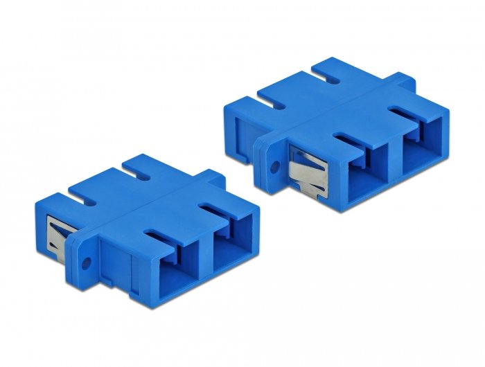 Lwl Kupplung Sc Duplex Buchse Zu Sc Duplex Buchse Singlemode 4 Stück Blau