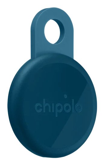 Chipolo Loop  Rechargeable Tracking Tag Compatible With Apple Find My On Iphone Or Find Hub (Navy)