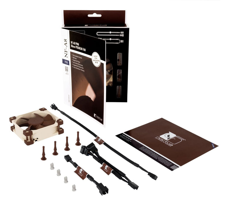EAN 4716123315476 - Noctua NF-A8 PWM sistema de refrigeración para ordenador Carcasa del ordenador Ventilador 8 cm Beige, Mar imagen 5