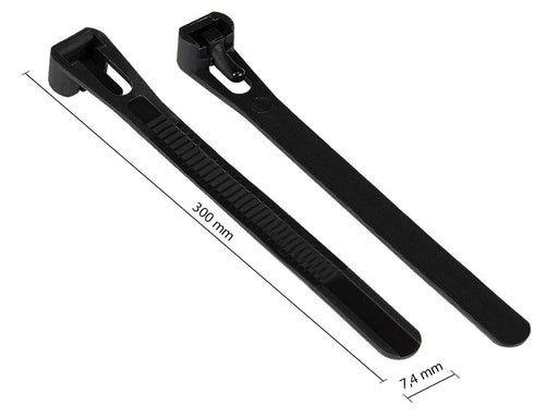EAN 4014619708772 - Alcasa KAB-R30S74 presilla Brida reutilizable Nylon Negro 100 pieza(s) imagen 2