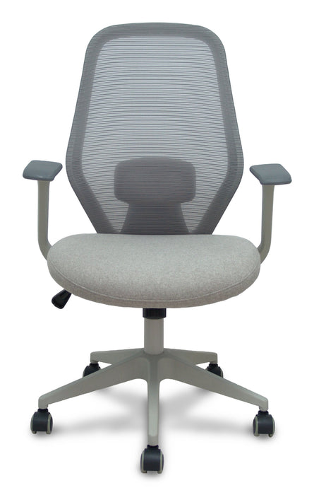 Piqueras Y Crespo Forol Silla Ergo529 Gris Respaldo Malla Gris Asiento Tela Gris Base Piramidal Gris Claro Ruedas Nailon