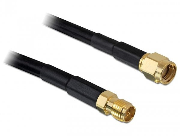 EAN 4043619884308 - DeLOCK 2m RP-SMA cable coaxial CFD200 Negro imagen 1