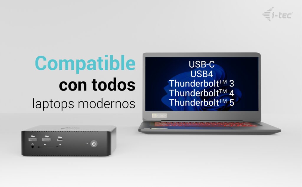 EAN 8595611707308 - i-tec TB5QUATTRODOCKPD base para portátil y replicador de puertos Alámbrico Negro imagen 6