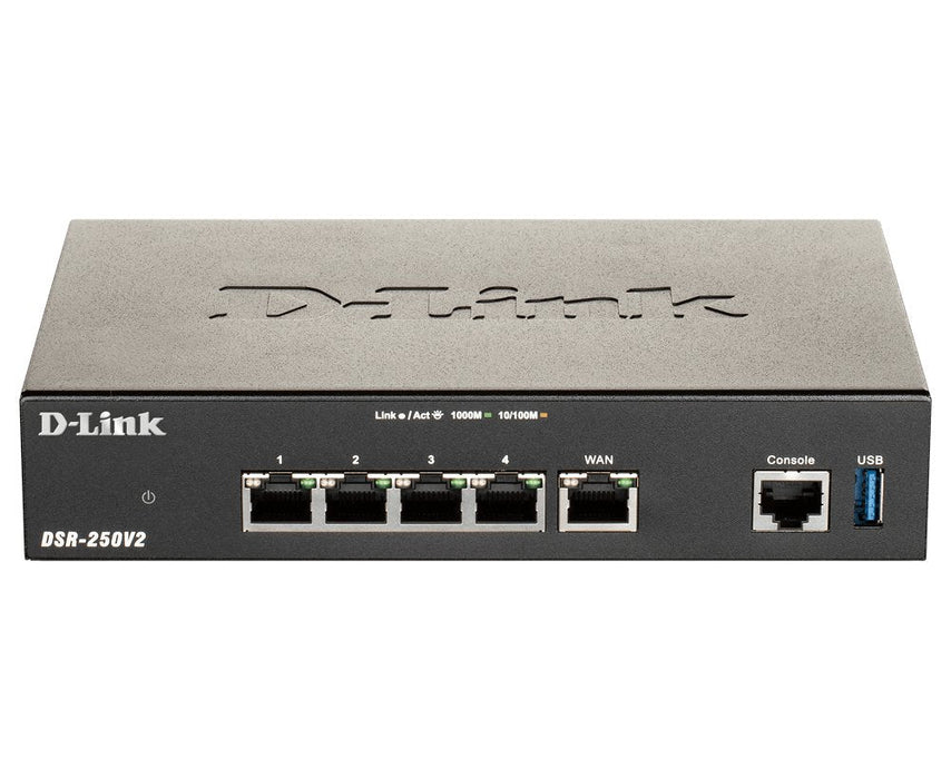 Router Vpn D-Link Dsr-250v2 5 Puertos Gigabit