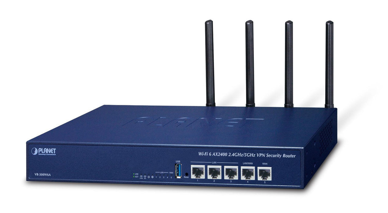 Router  Planet Wi-Fi 6 Ax2400 2.4ghz/5ghz  Inalámbrico Gigabit Ethernet Azul