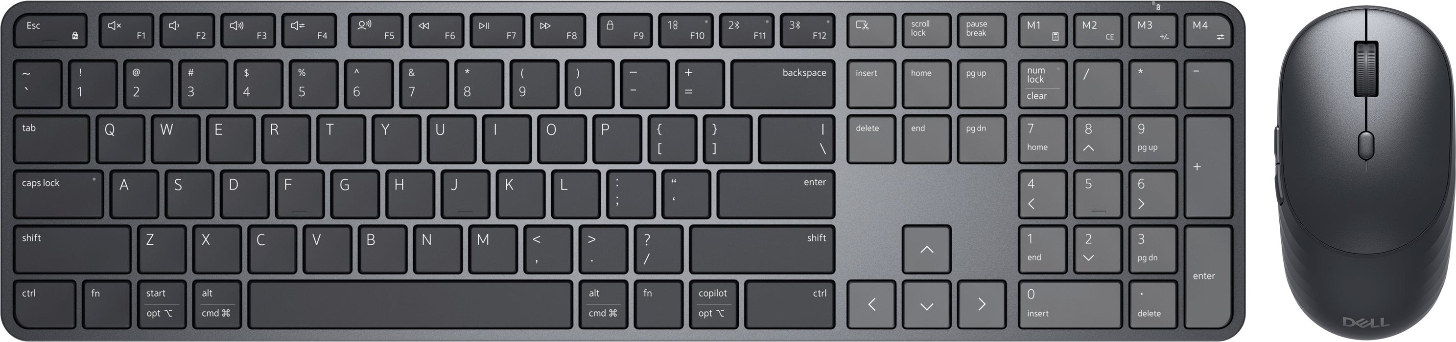 Dell Pro 7 Slim - Km726 - Pack Teclado + Ratón Inalámbrico Negro Français (Azerty)