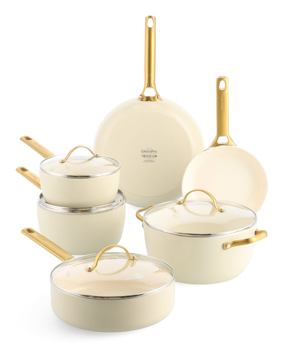 Greenpan Padova Reserve 6-Tlg. Topf&Pfannenset Creme