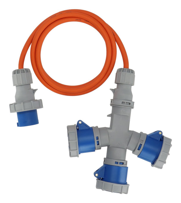 Brennenstuhl Extensión.-Cable Cee 3 Vías Distribuidor 16a 2m