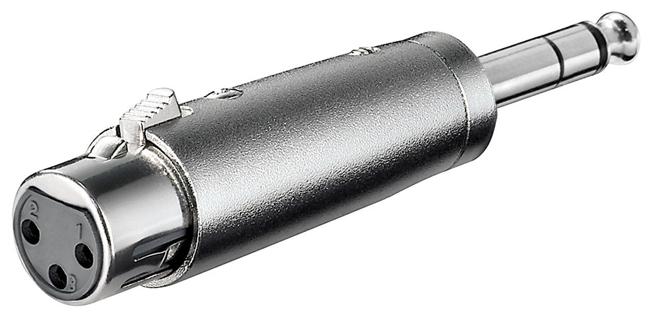 EAN 4040849275142 - Goobay 27514 cambiador de género para cable XLR 6.35 mm Acero inoxidable imagen 1