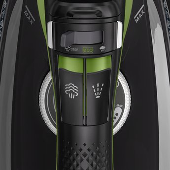 Plancha Vapor-Seco  Rowenta Dw6330 Eco Intelligence  Microsteam 400 Hd Soleplate 2500 W Negro, Verde