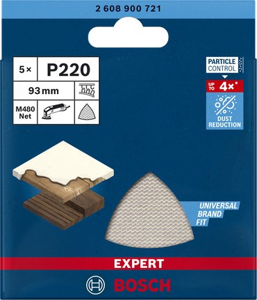 EAN 4059952540597 - Bosch Expert M480 5 pieza(s) Red para lijado imagen 3
