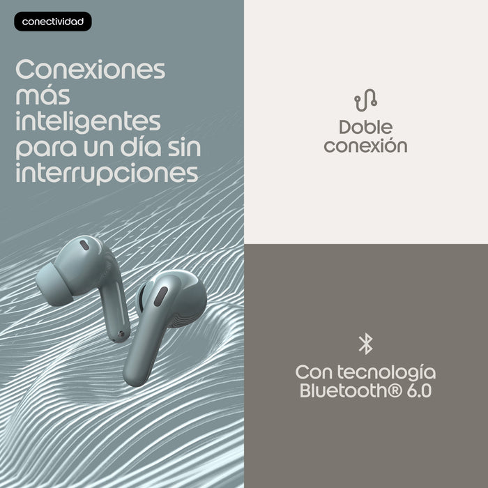 Auriculares Moto Buds 2 Gray Mist