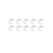 EAN 4017538135629 - shiverpeaks BS08-10120 tapa de seguridad para enchufe Blanco 10 pieza(s) imagen 1